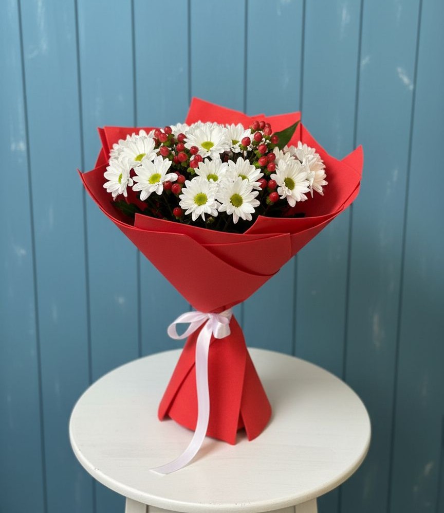 Букет цветов из: Хризантемы в Октябрьском Удмуртской республики