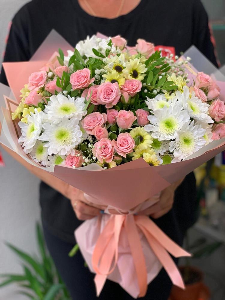 Букет цветов из: Розы и Хризантемы в Октябрьском Удмуртской республики
