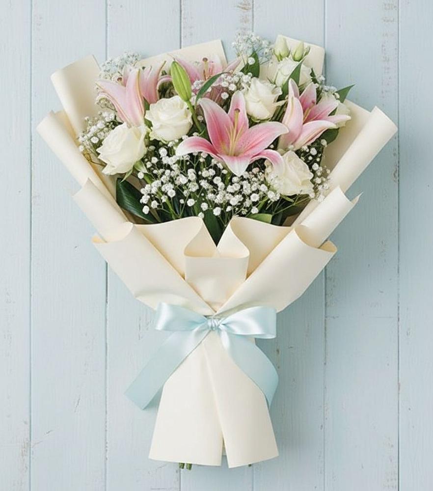 Букет цветов из: Лилии в Октябрьском Удмуртской республики