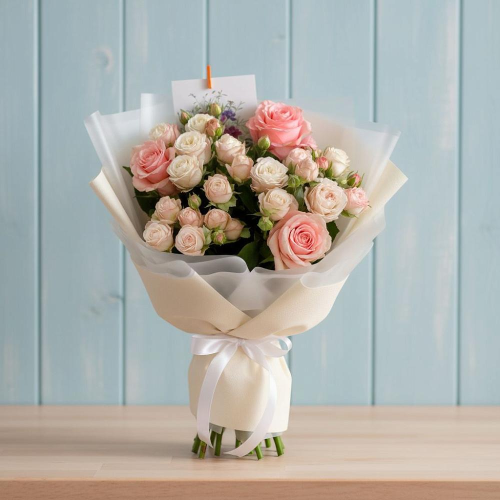 Букет цветов из: Розы в Октябрьском Удмуртской республики