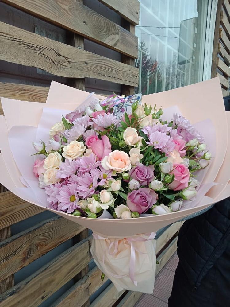 Букет цветов из: Розы и Хризантемы в Октябрьском Удмуртской республики