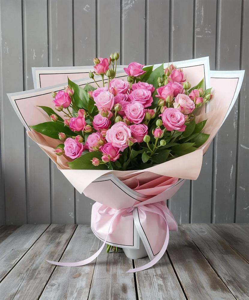 Букет Розовый кустик в Октябрьском Удмуртской республики