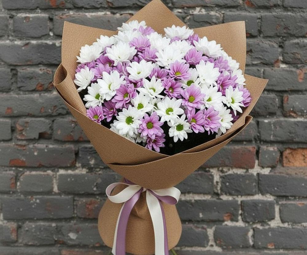 Букет цветов из: Хризантемы в Октябрьском Удмуртской республики