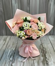 Букет цветов из:  Гвоздики, Розы и Хризантемы в Октябрьском Удмуртской республики