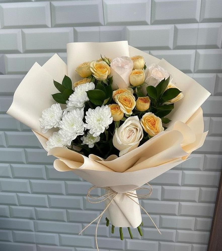 Букет цветов из: Розы и Хризантемы в Октябрьском Удмуртской республики