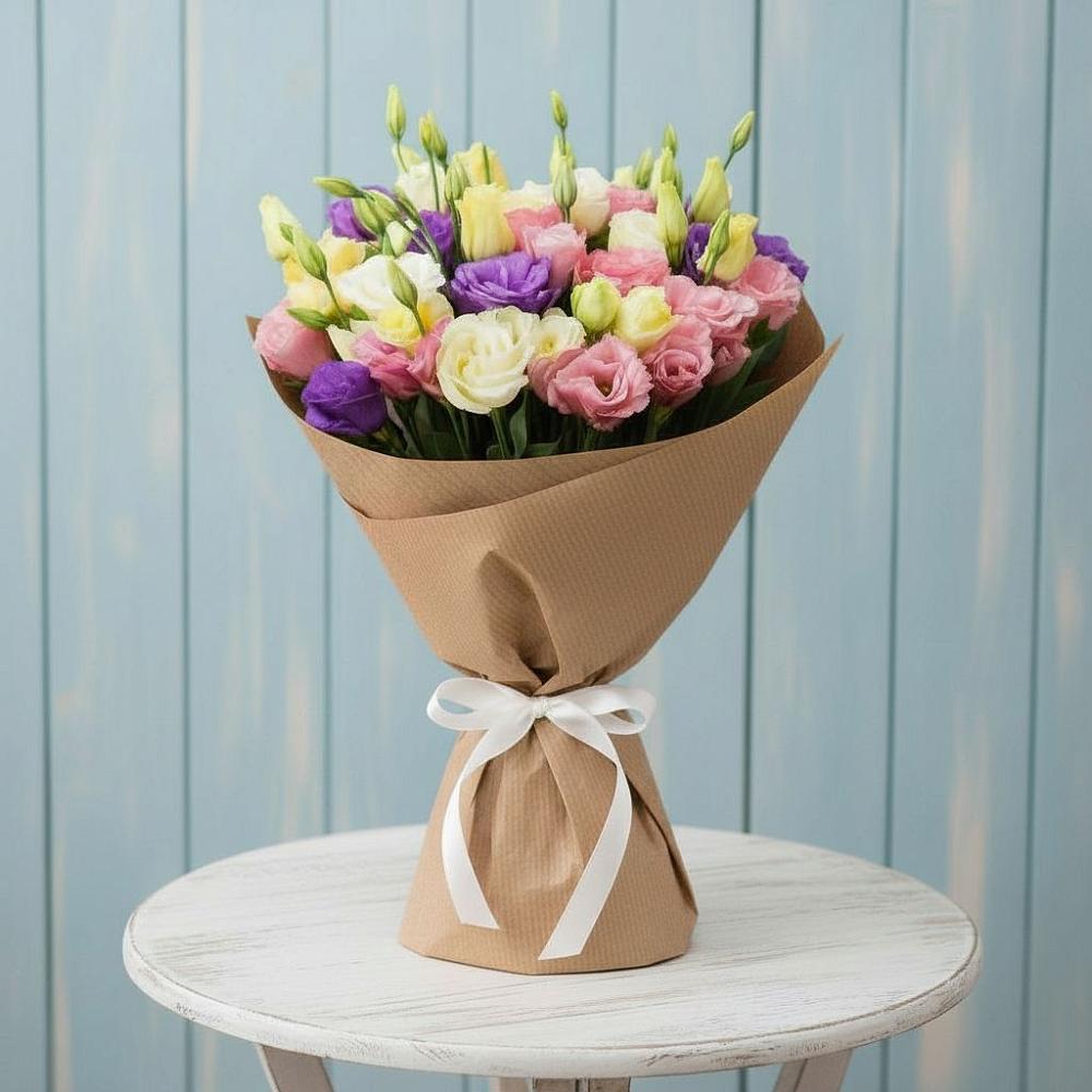 Букет цветов из: Лизиантусы в Октябрьском Удмуртской республики