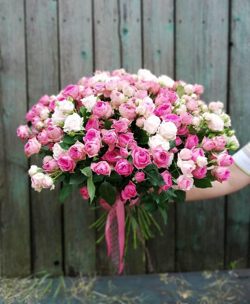Букет Розовые кустовые розы Натали и Лав Лидия в Октябрьском Удмуртской республики