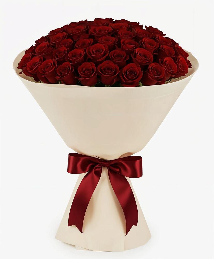 Букет 101 Бордовая роза Блэк Бакарра в Октябрьском Удмуртской республики