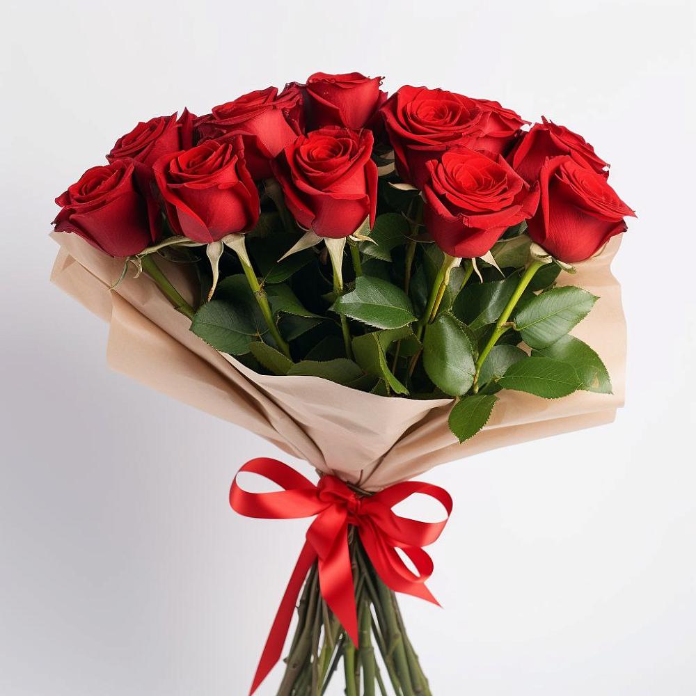 Букет 11 Красных роз Эдлесс Лав в Октябрьском Удмуртской республики