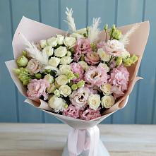 Букет цветов из:  Альстромерии и Розы в Октябрьском Удмуртской республики
